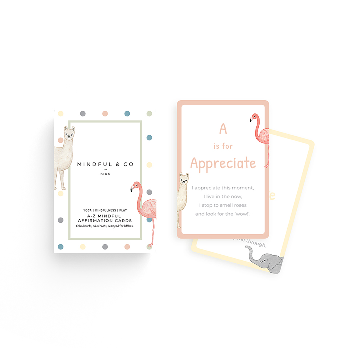 Mindful & Co Kids A–Z Mindfulness Affirmation Cards