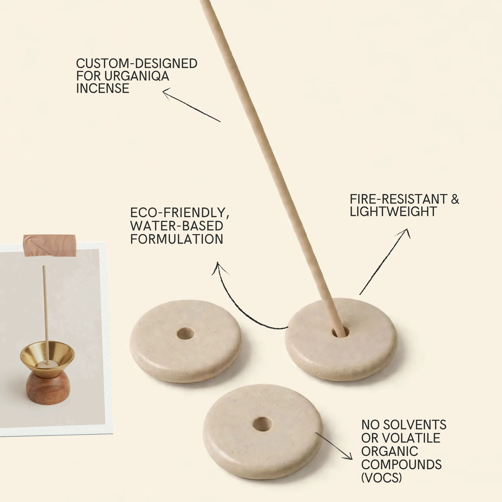 Urganiqa Handcrafted Jesmonite Incense Holder
