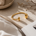 Gold Sculptural Cuff