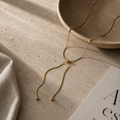 Gold Lariat Necklace