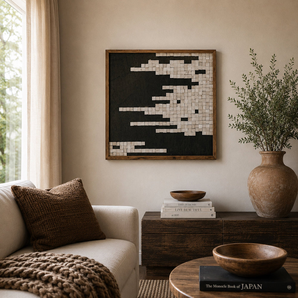 Timber Hues - 62x62cm